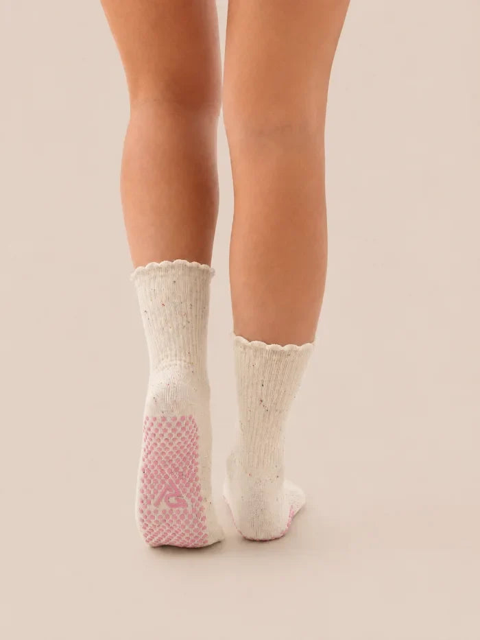 Grip Socks – Confetti Cream