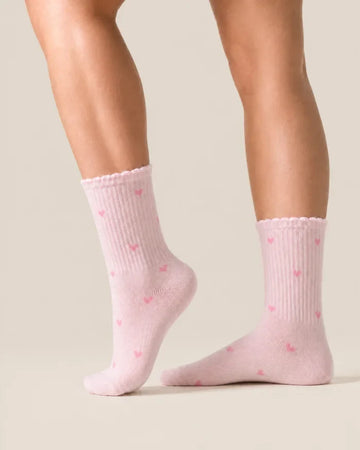 Grip Socks – Blush Hearts
