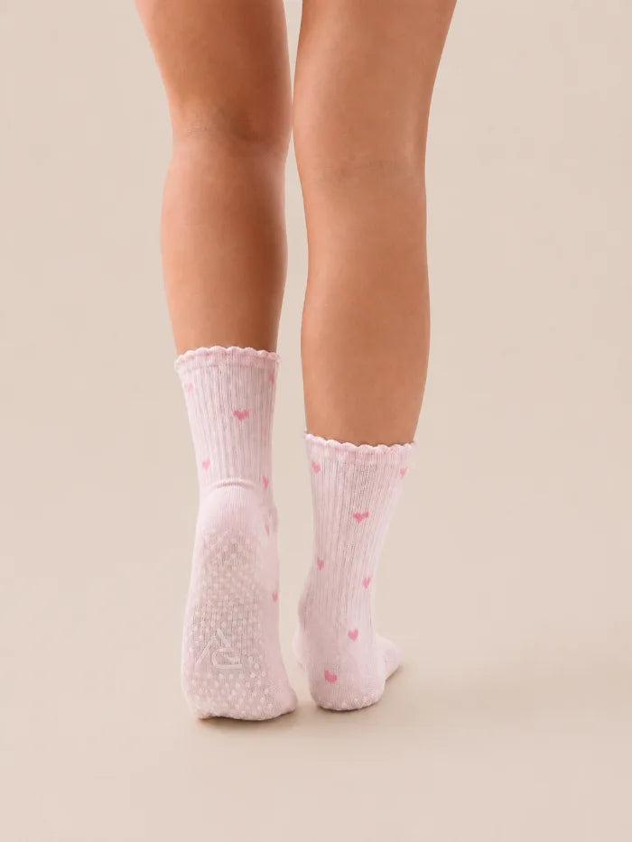 Grip Socks – Blush Hearts