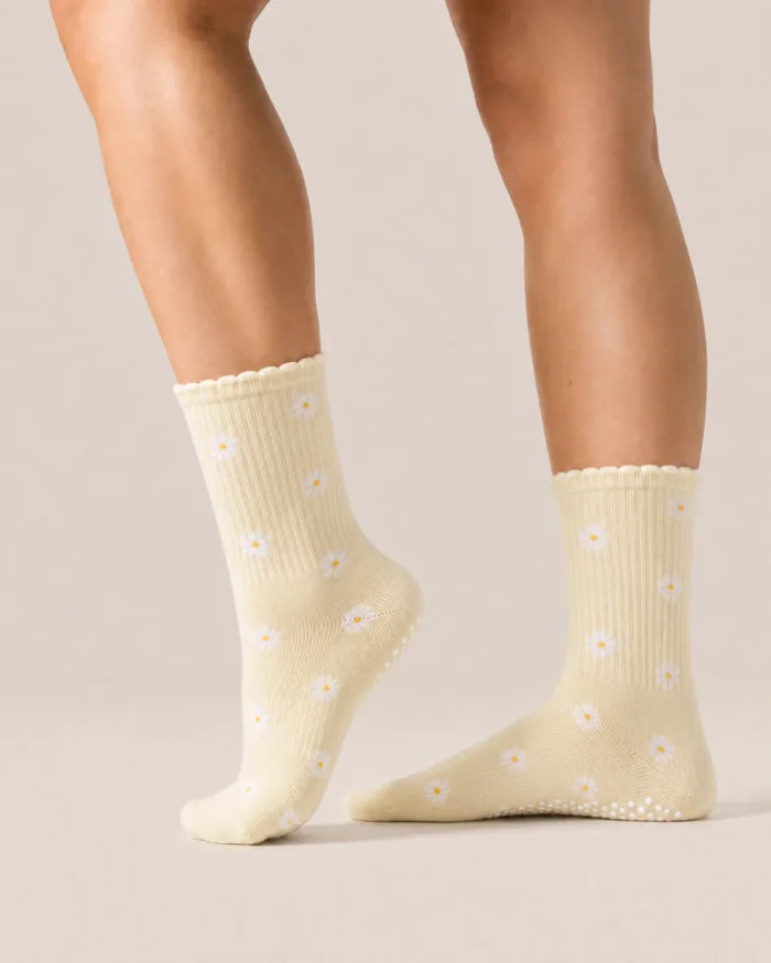 Grip Socks – Daisy Butter