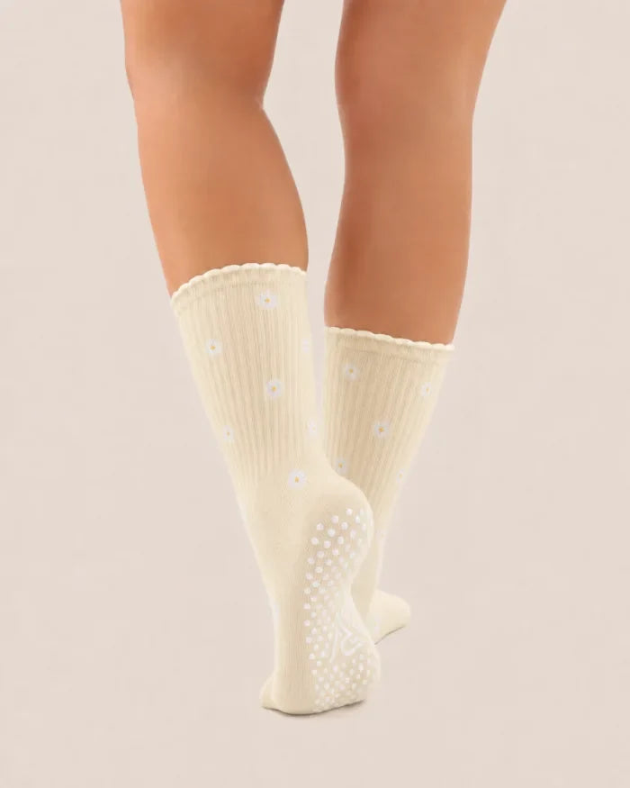 Grip Socks – Daisy Butter