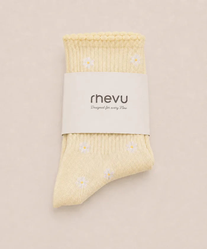 Grip Socks – Daisy Butter